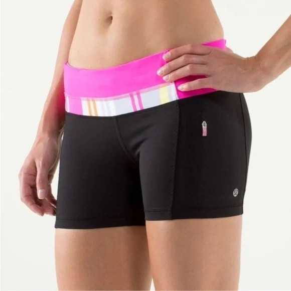 🌻 Lululemon Run Fast Track Short
Black/Groovy Stripe Multi/ Raspberry Glo Light - Picture 7 of 8